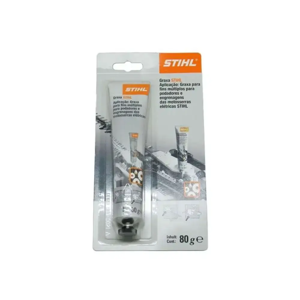 Tubo de graxa multiuso 80 gramas para podadores e motosserras Stihl — fotografia 3
