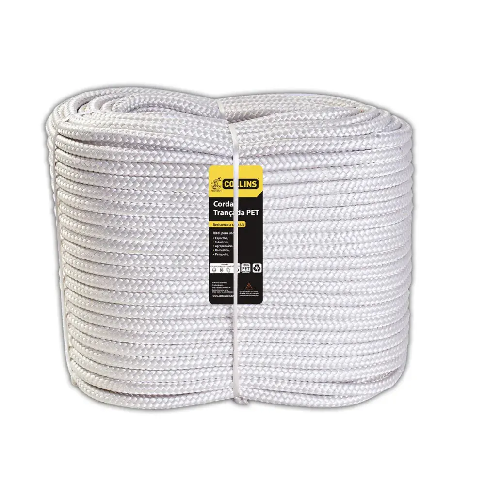 Corda pet trançada 400M/3MM branca Collins — fotografia de referência