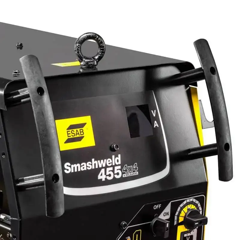 Máquina de solda mig/mag 300A à 100% smashweld 455 cabeçote interno 19.9KVA trifásica 742523 Esab — fotografia 3