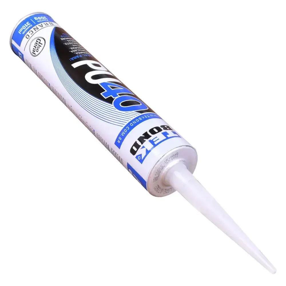 Adesivo poliuretano PU40 branco cartucho 310ML Tekbond — fotografia 8