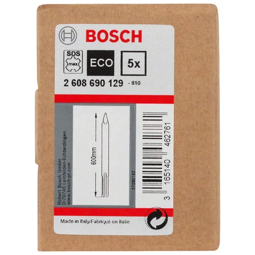 Ponteira cinzel pontiaguda sds max para concreto 600MM Bosch — fotografia 4