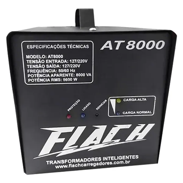 Auto transformador inteligente 110/220V AT8000 - Flach — fotografia de referência