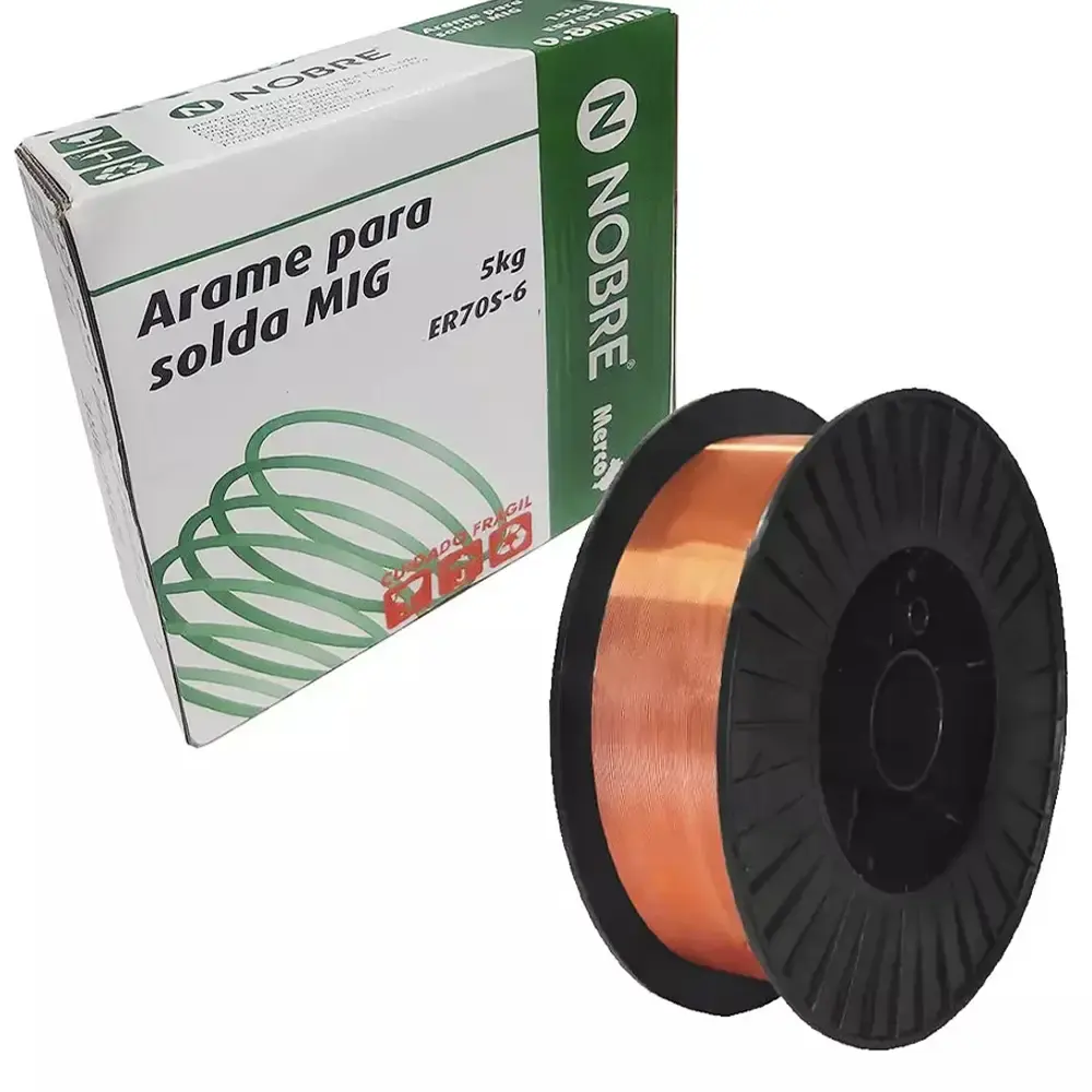 Arame para Solda Mig 0,8 mm AWS ER70S-6 Rolo 5 Kgs MERCO NOBRE — fotografia 2