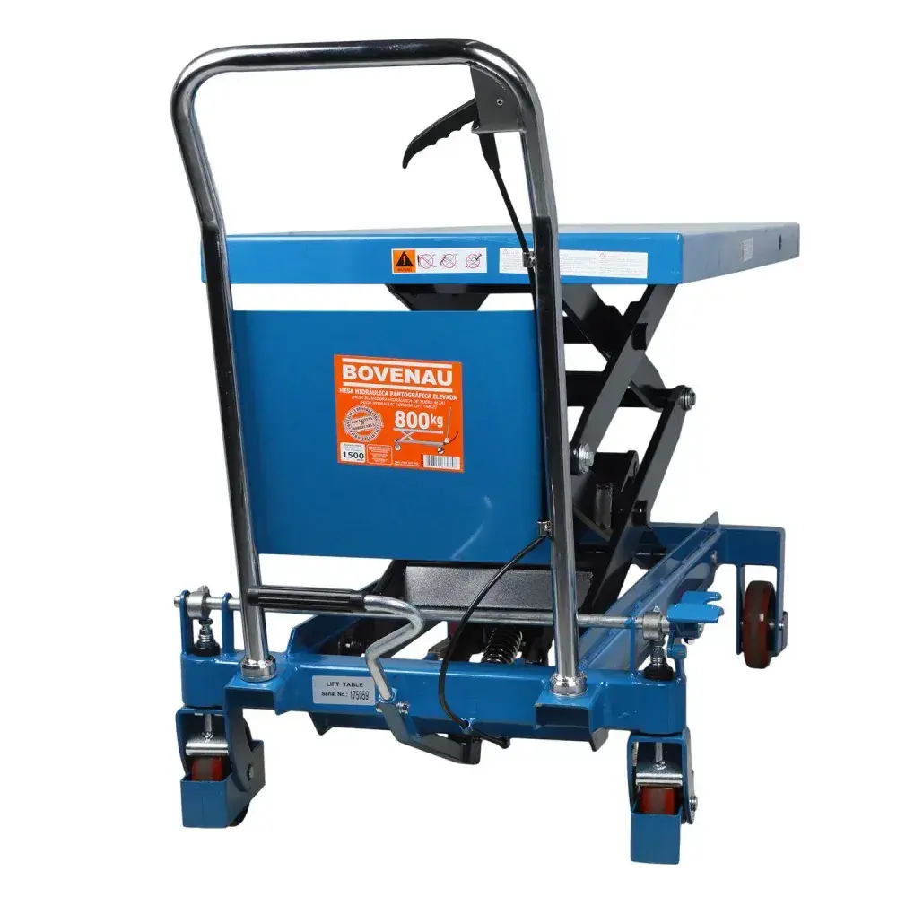 Mesa hidráulica pantográfica elevada 800KG Bovenau — fotografia 9