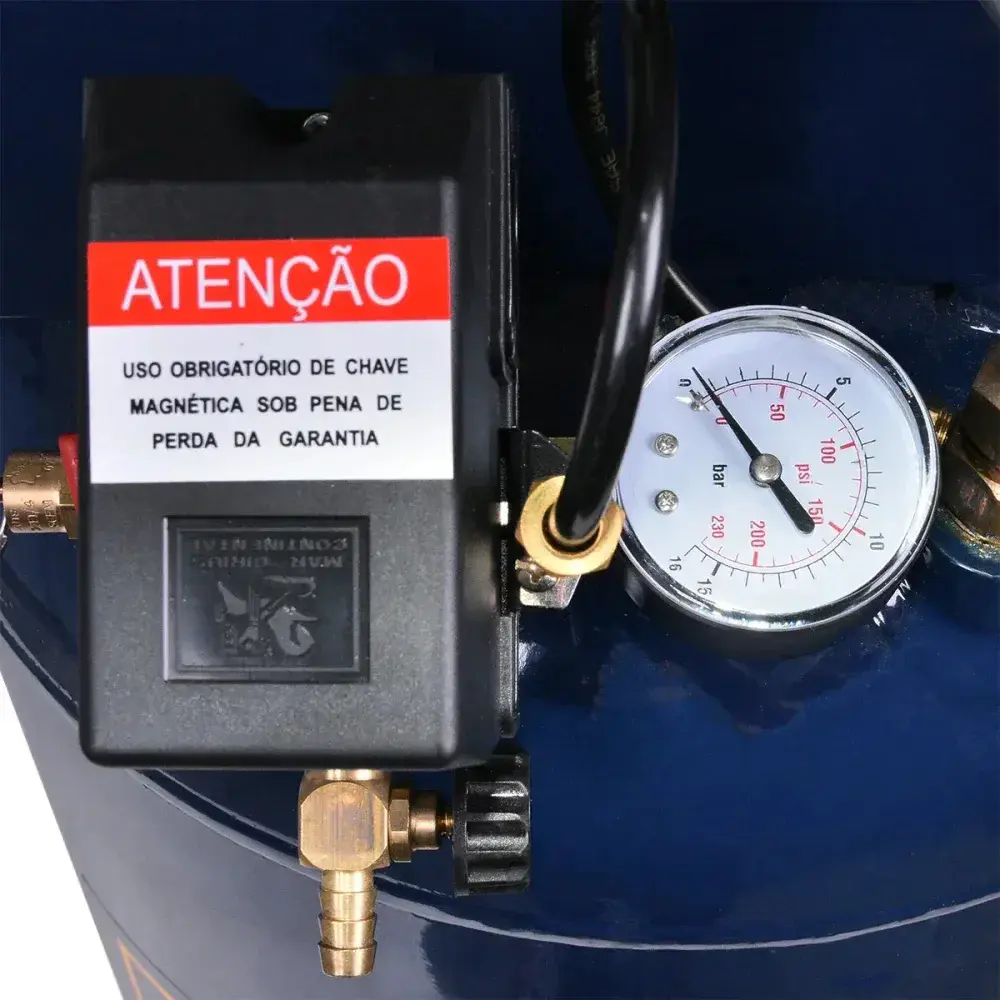 Compressor ar notus 10/100V 10PCM mono 127/220V Pressure — fotografia 5