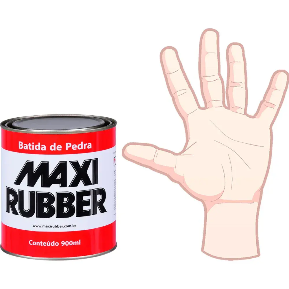 Batida de pedra preta 900ML maxi rubber — fotografia 4