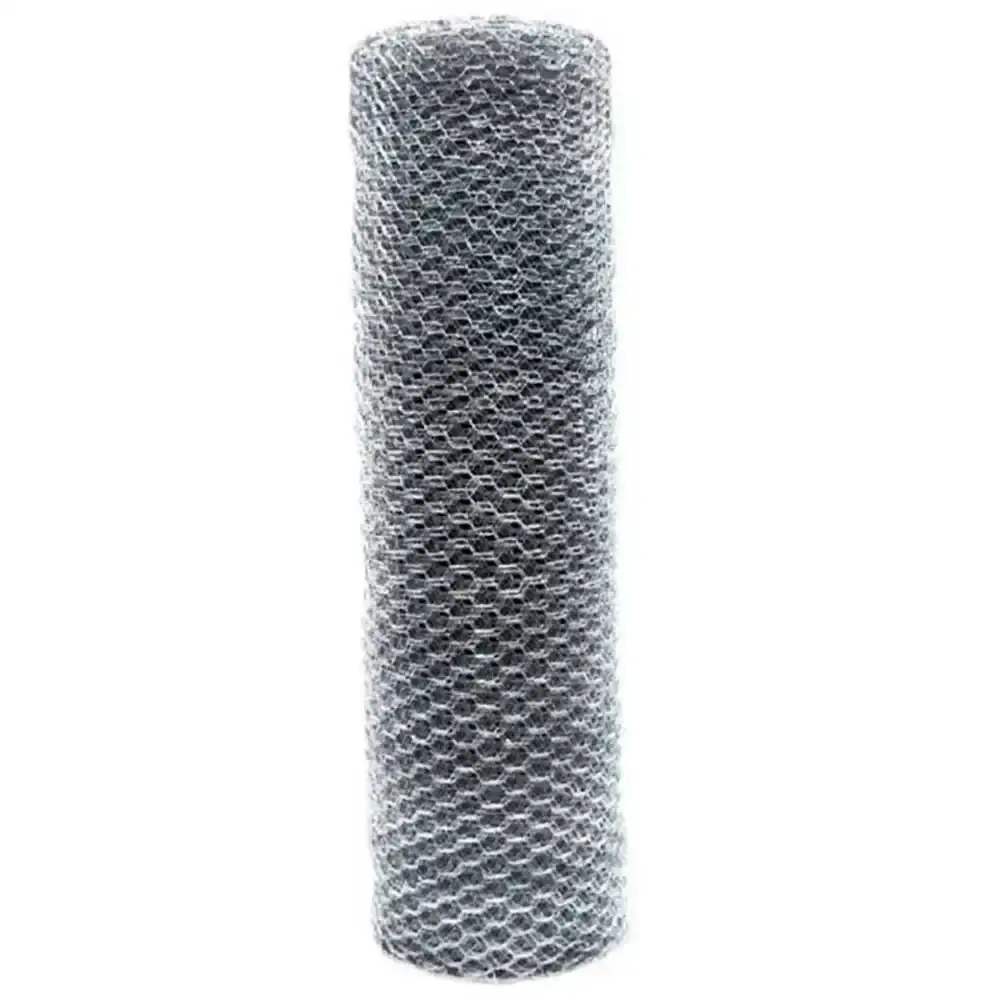 Tela Hexagonal para Viveiro Fio 26 Galvanizada 1 x 50 Metros - Rolo Fechado — fotografia 5