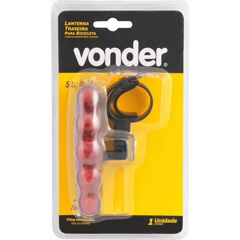 Lanterna LED para bike traseira Vonder — fotografia 5