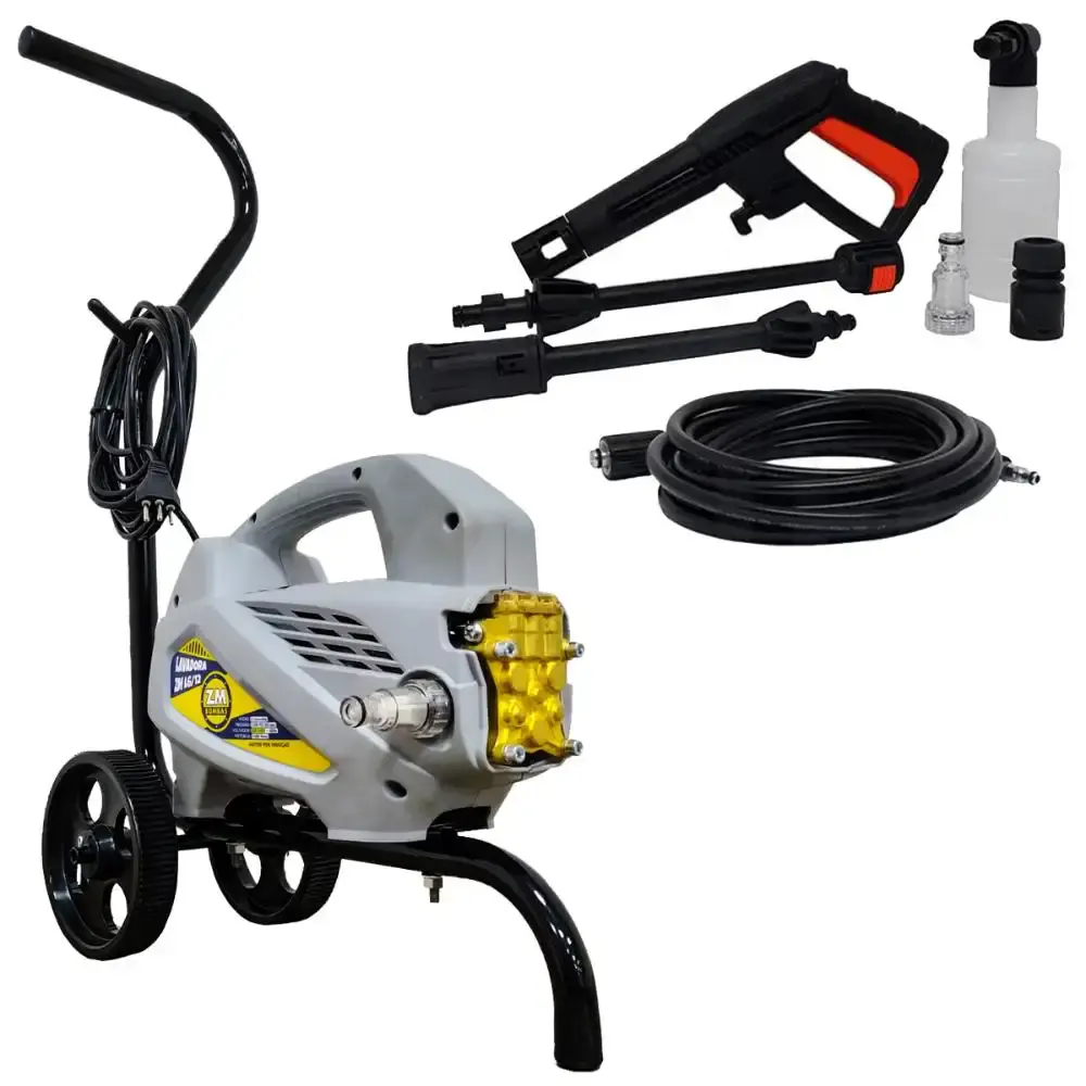 Lavadora Alta Pressão Portátil 2,0 CV ZM L6/12 1600W Semiprofissional c/ Carrinho ZM 110 V