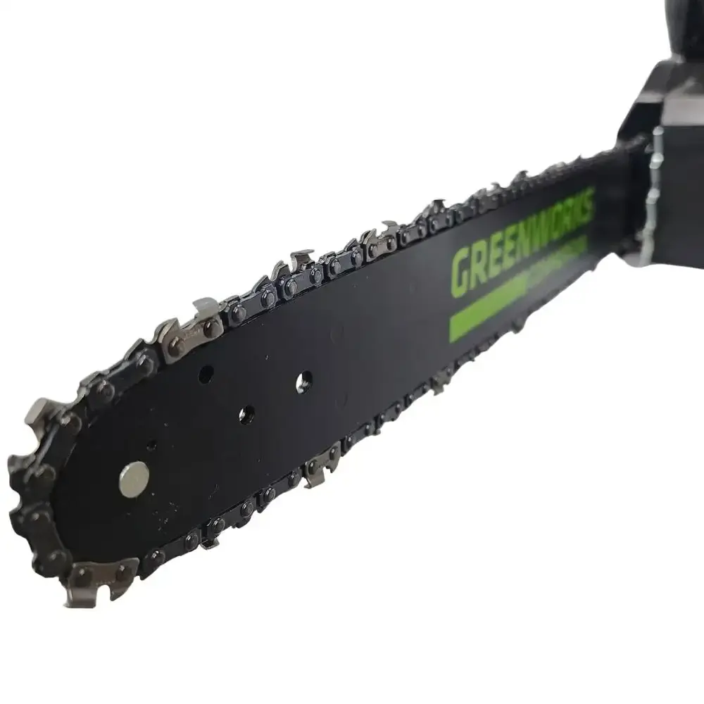 Motosserra 82V brushless sabre 18 POL + bateria 4,0AH + carregador bivolt Greenworks — fotografia 4