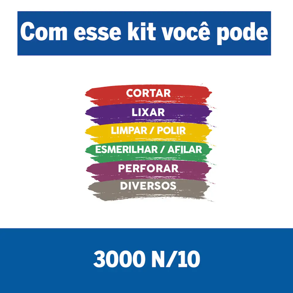 Micro retífica 3000 com 10 acessórios Dremel 220 V — fotografia 5