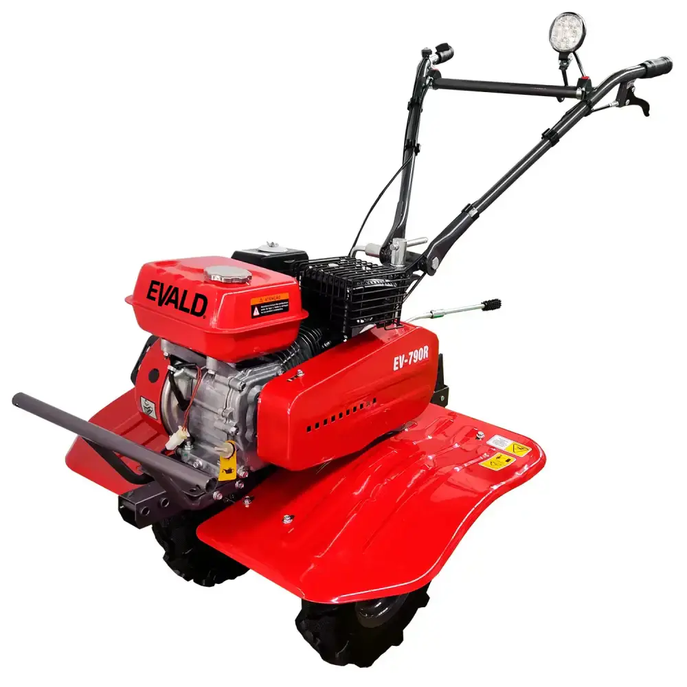 Motocultivador gasolina 7,0 HP 4T 212 CC rodas e enxadas EV790R Evald — fotografia 9