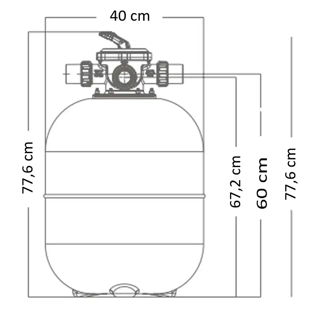 Filtro para Piscina até 42.000 Litros GRE 400 1/2 CV GRE BY FLUIDRA — fotografia 4