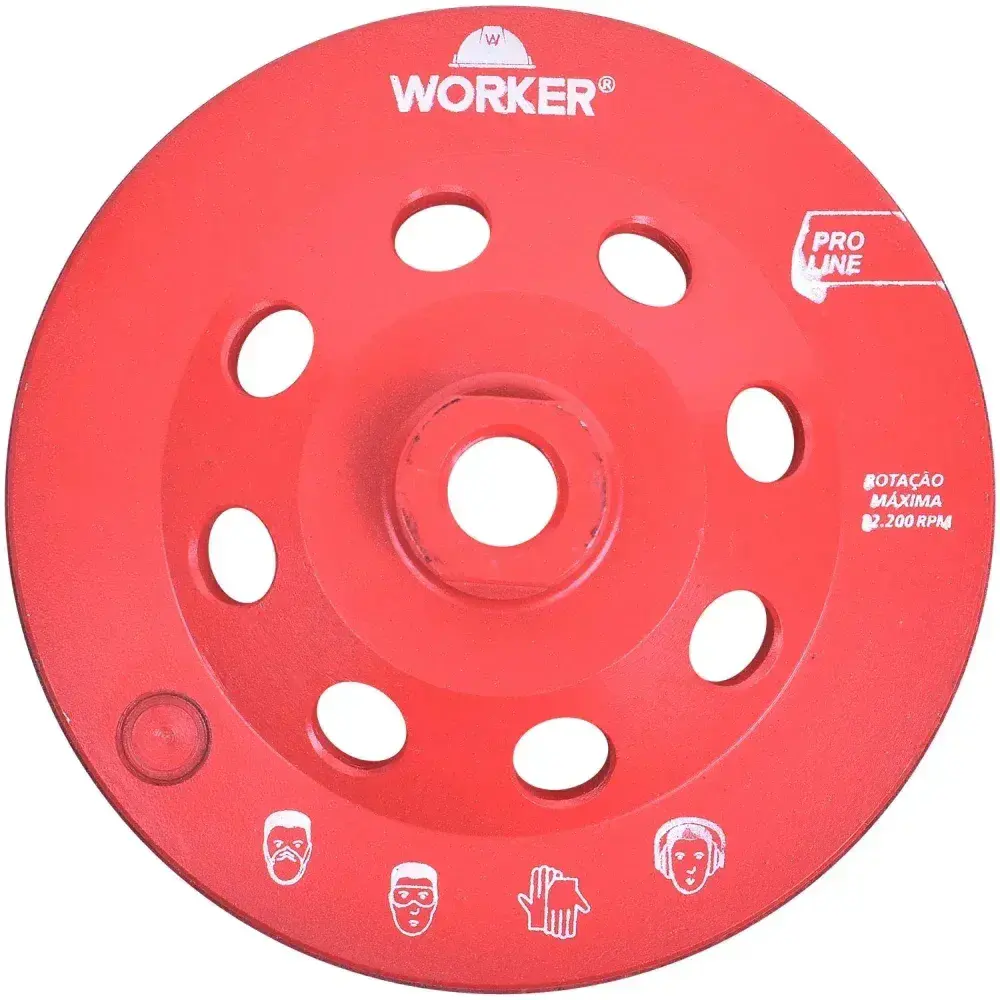 Rebolo diamantado 125MM x 20MM Worker — fotografia 9