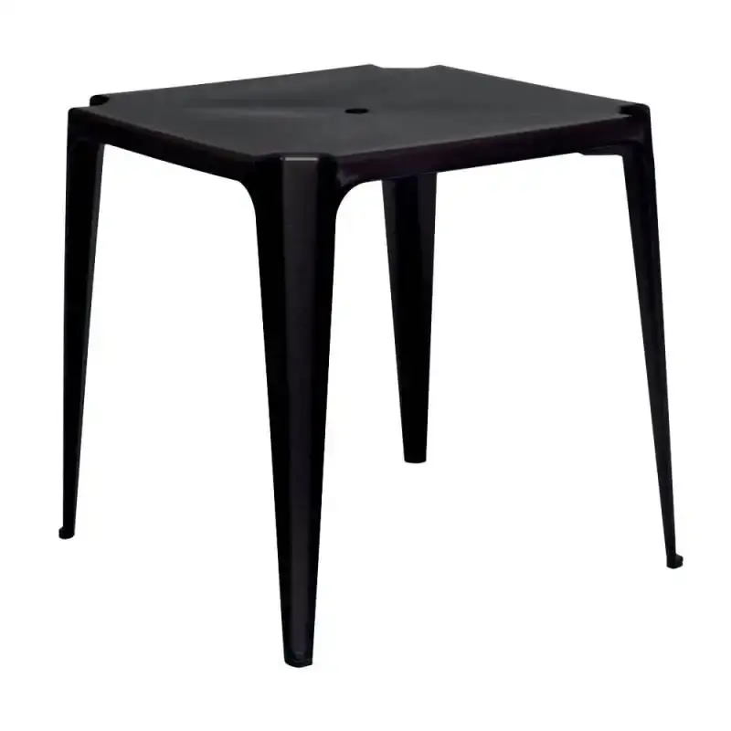 Mesa plástica bela vista 70CM preta 15151003 Mor — fotografia de referência