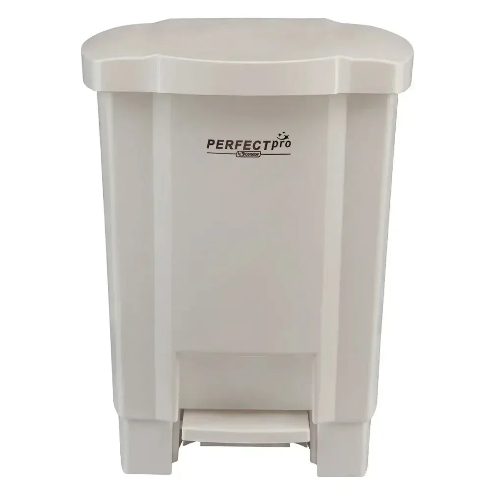 Lixeira resistente e balanceada branca 17L Perfect — fotografia 11