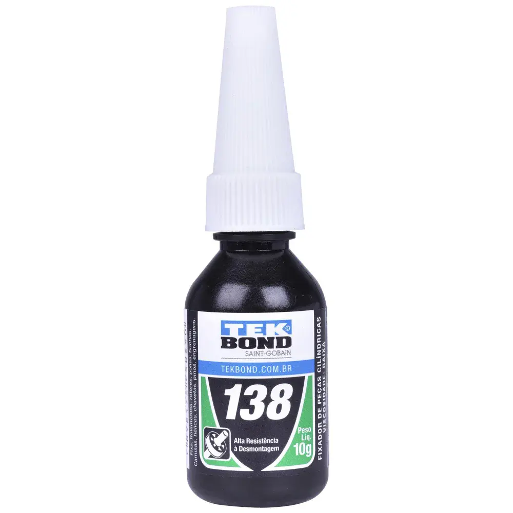 Adesivo fixa rolamento 138 verde 10 g Tekbond