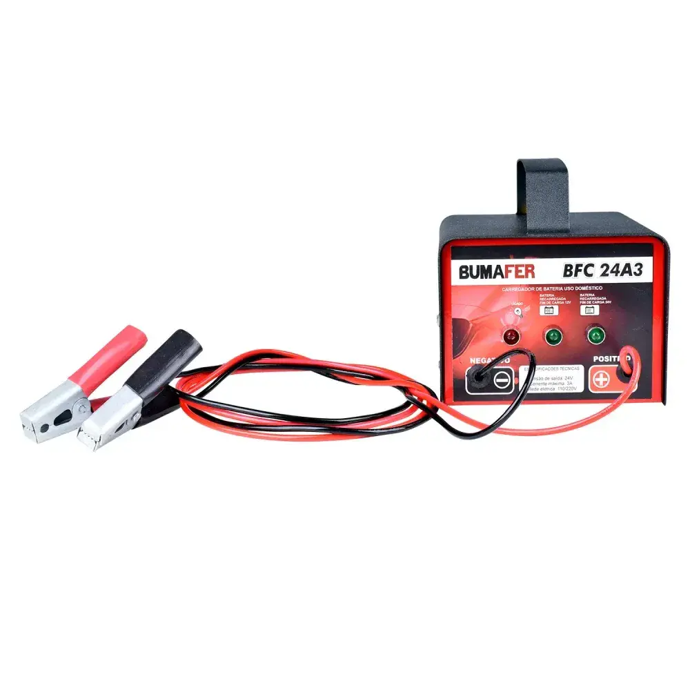 Carregador de bateria BFC24A3 3A bivolt Bumafer — fotografia 7