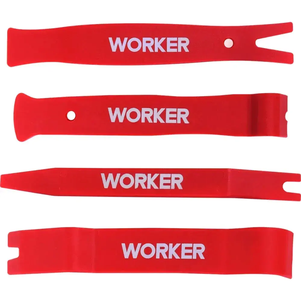 Sacador/espátula nylon para remover forro 4 peç Worker — fotografia 8