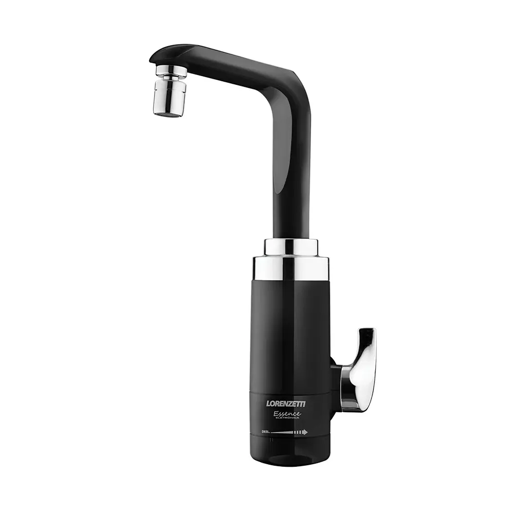 Torneira elétrica essence preta para parede 220V 5500W lorenzetti Lorenzetti Duchas