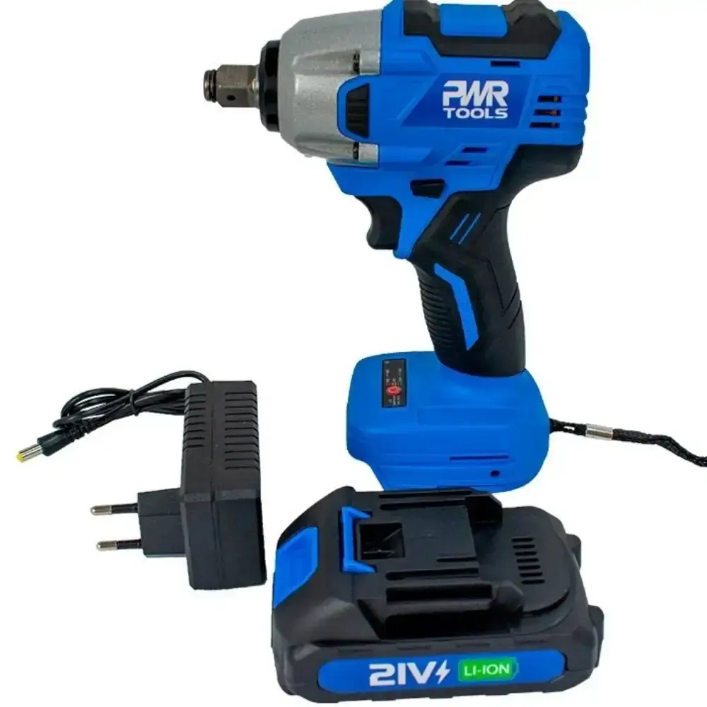 Chave de impacto 1/2 POL com bateria 21V maleta Sigma e kit soquetes 15 peças evald — fotografia 4