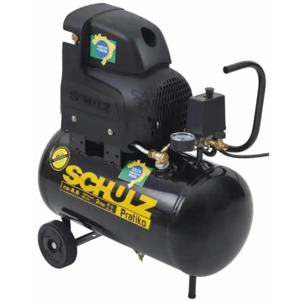Compressor de Ar Schulz Pratiko 8,6PCM 25L 127V ou 220V CSI8,6/25 SCHULZ 220 V — fotografia 4