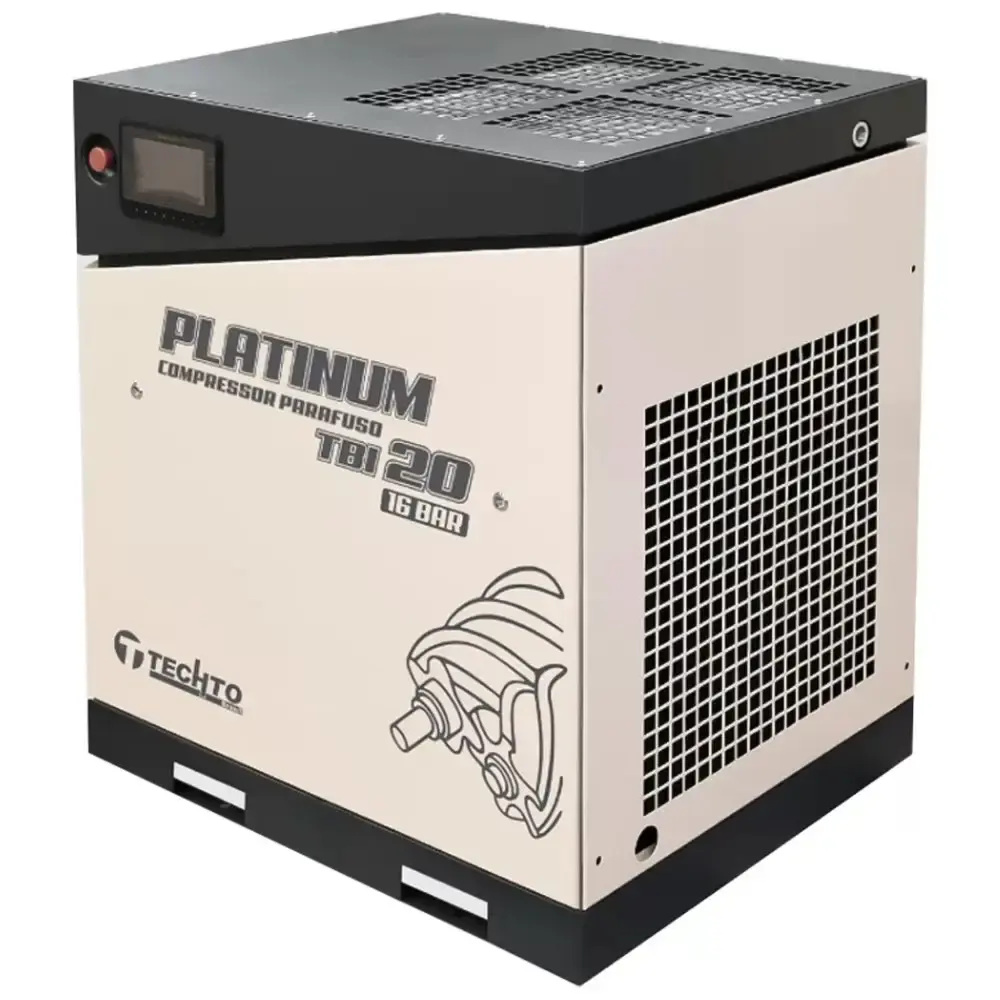 Compressor de parafuso platinum com reservatório 360L 8BAR 220V TB20 techto — fotografia 2