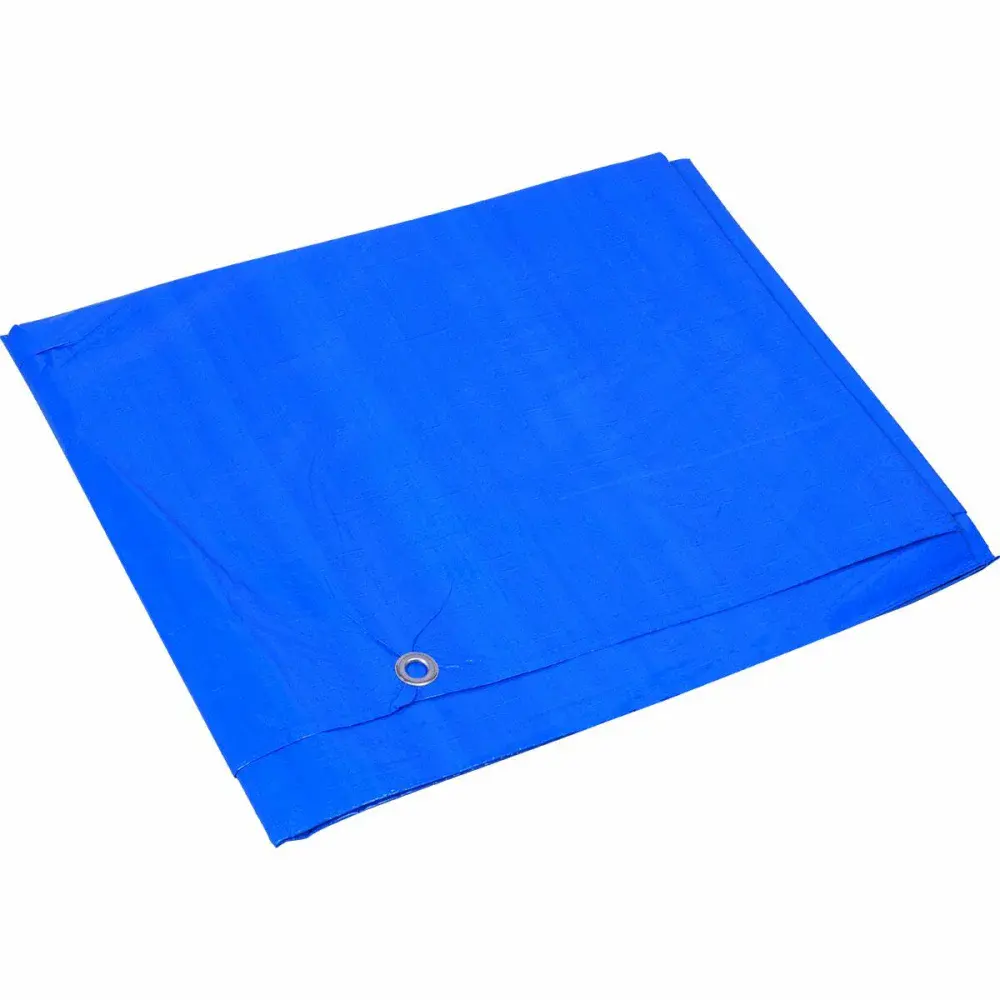 Lona encerada de polietileno 150 micras 2M x 2M azul Worker — fotografia 3