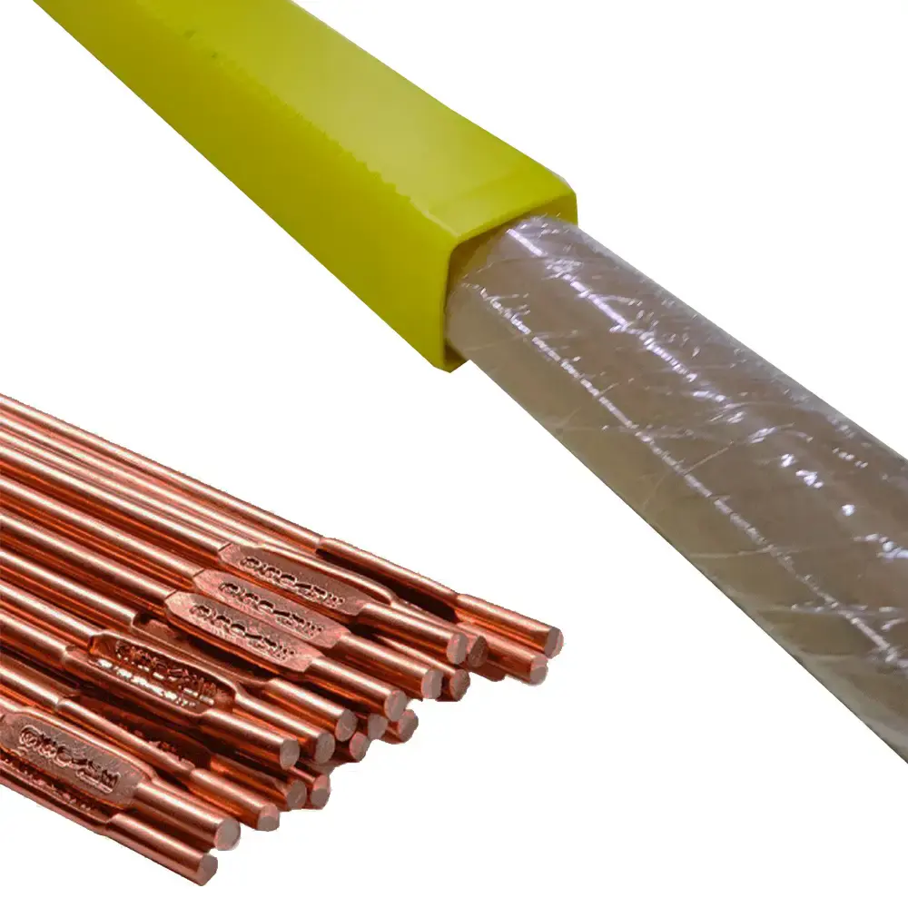 Vareta para solda TIG cobreado 2,5 MM caixa 5,0 KG ER70S-3 Evald — fotografia 3