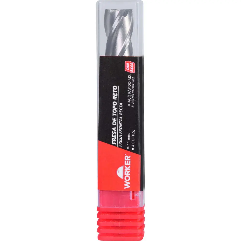 Fresa de topo reto aço rápido 11MM haste 12MM Worker — fotografia 6