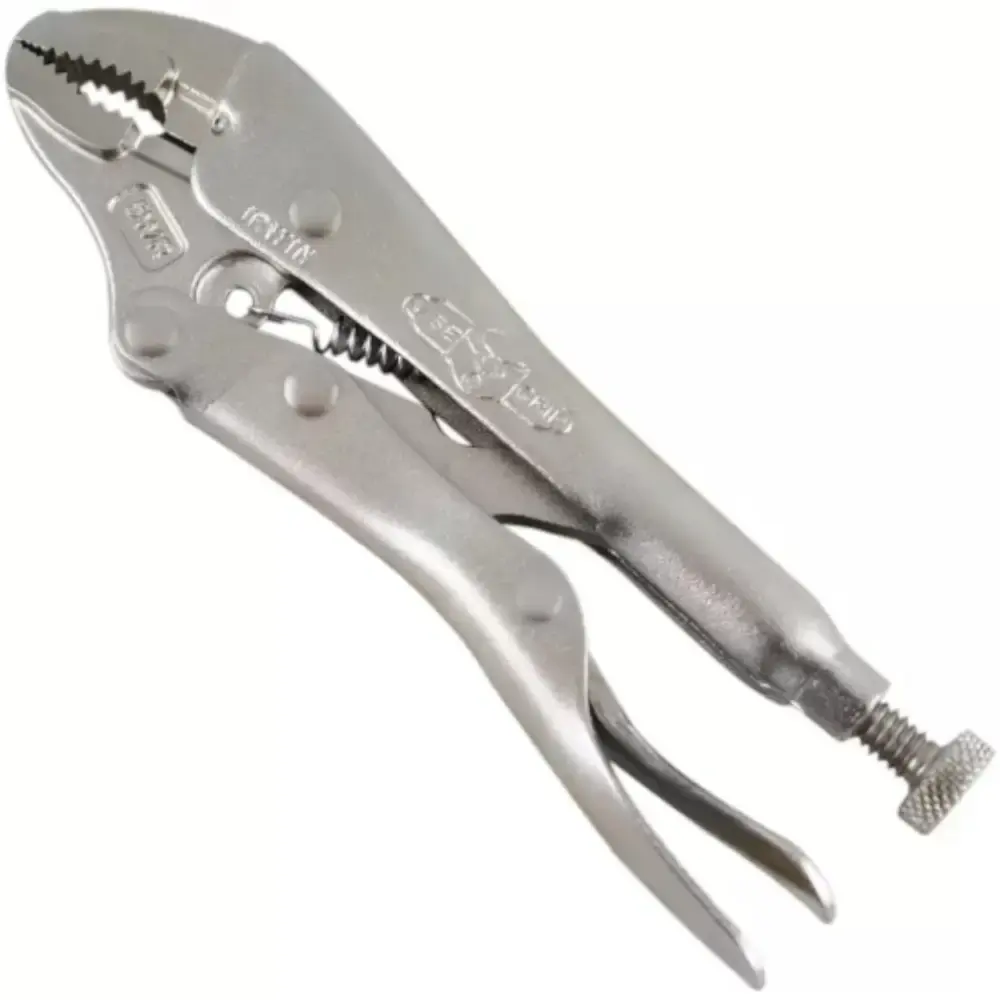 Alicate de pressão 5" mordente curvo vise grip 5WR 902L3 Irwin — fotografia de referência