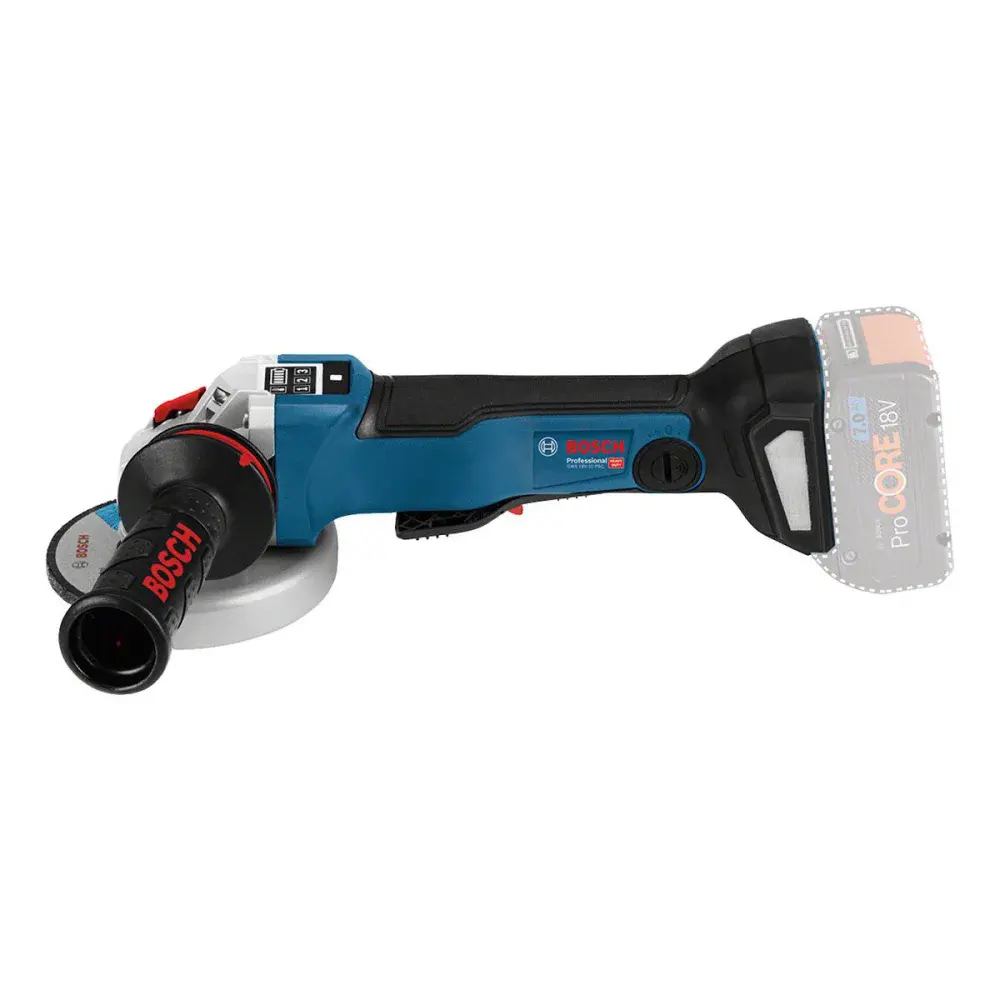 Esmerilhadeira angular gws 18V-10 psc 1000W Bosch — fotografia 3