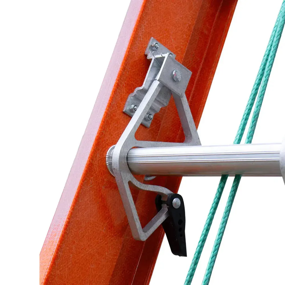 Escada de fibra extensiva 4,80M 27 degraus Worker — fotografia 8