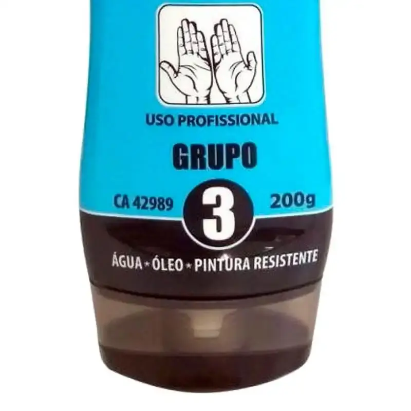 Creme luva química grupo 3 película antisséptica com 3 unidades Nutriex — fotografia 3