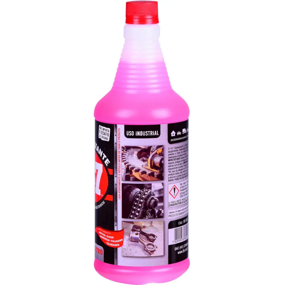 Desengraxante e removedor para limpeza pesada H7 1 litro — fotografia 3