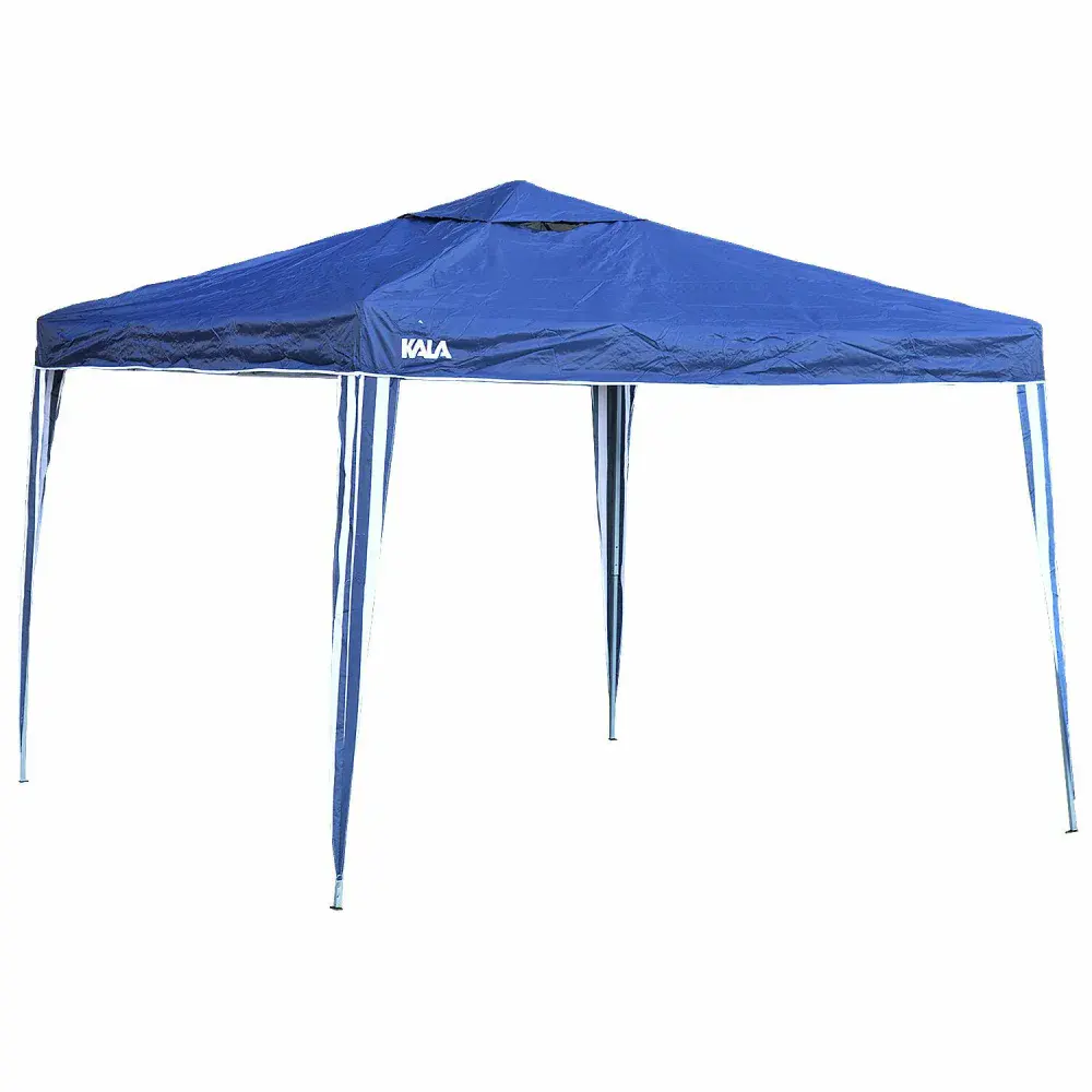 Tenda gazebo dobrável em poliéster azul 300X300CM Kala — fotografia 3