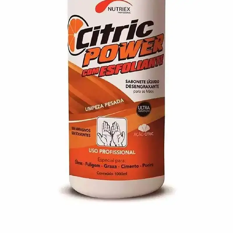 Sabonete líquido desengraxante citric power esfoliante 1 litro Nutriex — fotografia 3