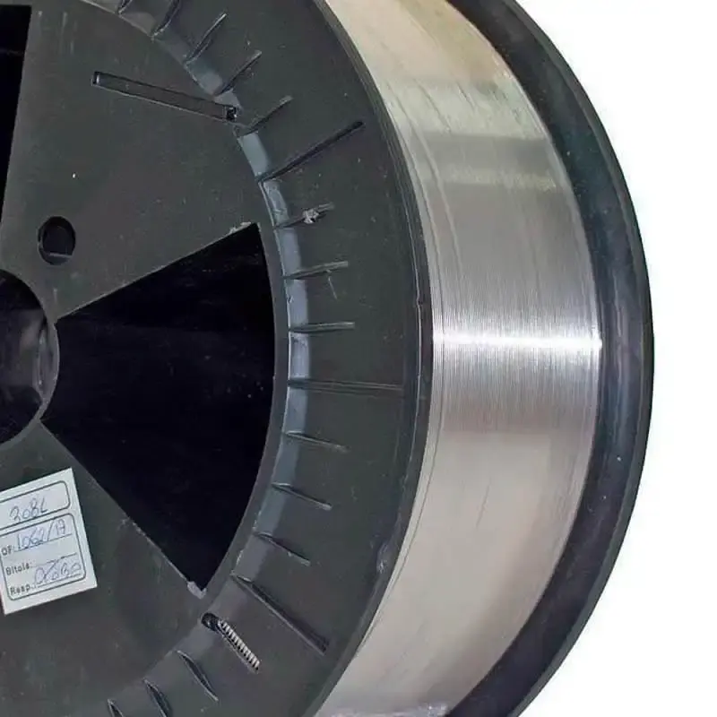 Arame para solda MIG inox 308L 1.00MM rolo com 15KG tecbras — fotografia 3