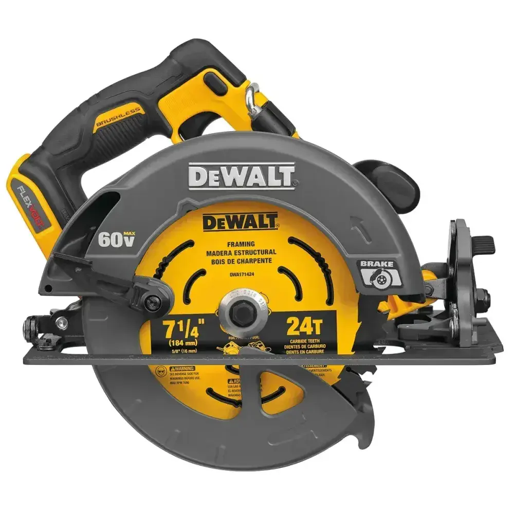 Serra circular max brushless flexvolt 7-1/4” 60V Dewalt — fotografia 5