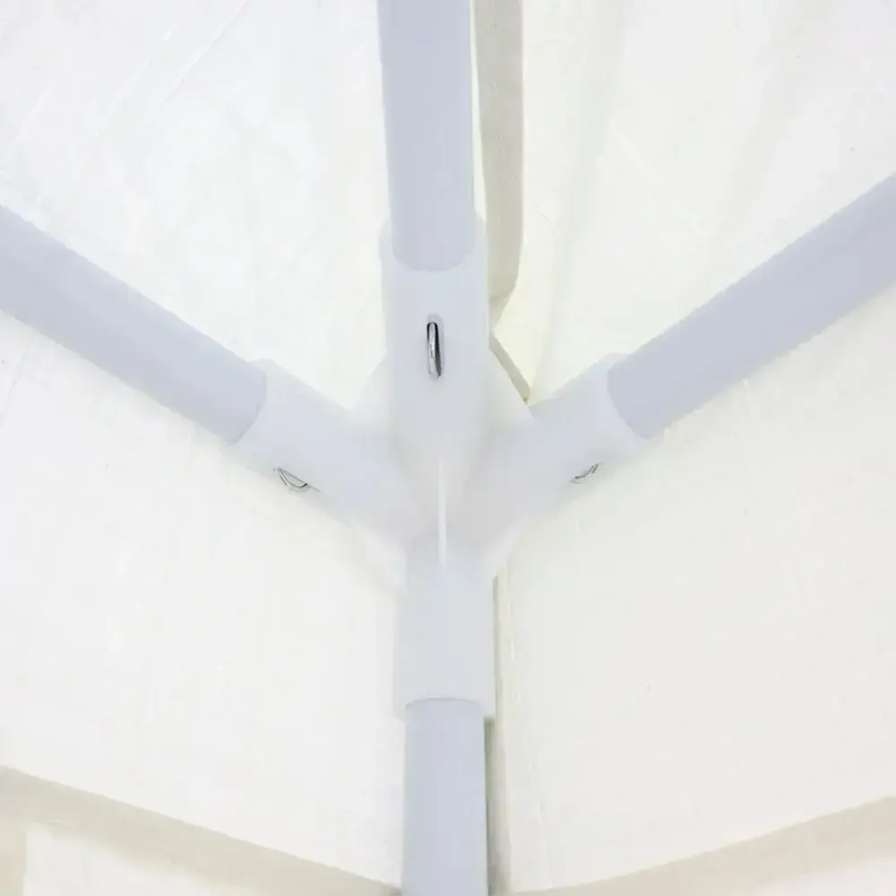 Tenda Gazebo Tubular 3m x 3m Polietileno Branca BEL BEL FIX — fotografia 8
