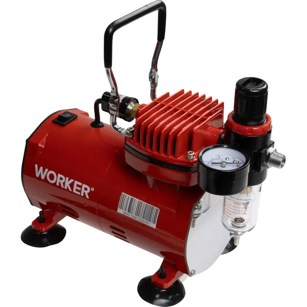 Minicompressor de ar com aerógrafo mcw 015 Worker