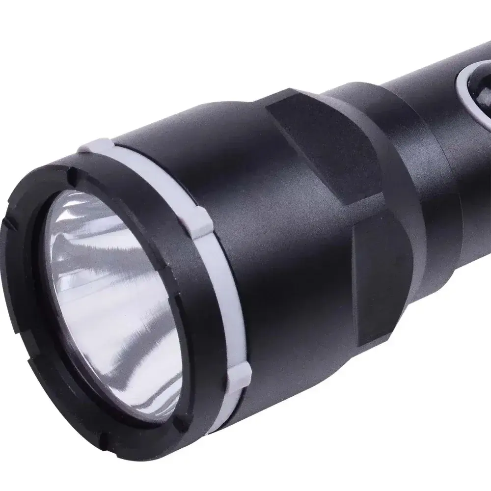 Lanterna cree led profissional de alumínio 200LM 27CM Worker — fotografia 9