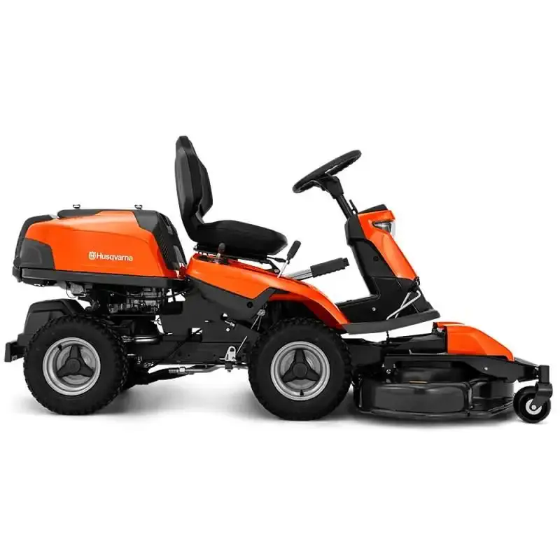 Trator cortar grama 14.2 HP à gasolina 4T com plataforma de corte 112 CM rider R316TX Husqvarna — fotografia 3