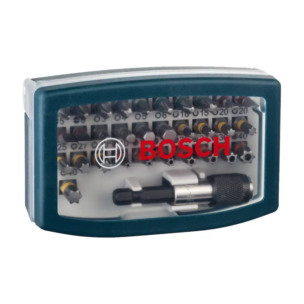 Kit de pontas para parafusar com 32 peças BOSCH — fotografia de referência