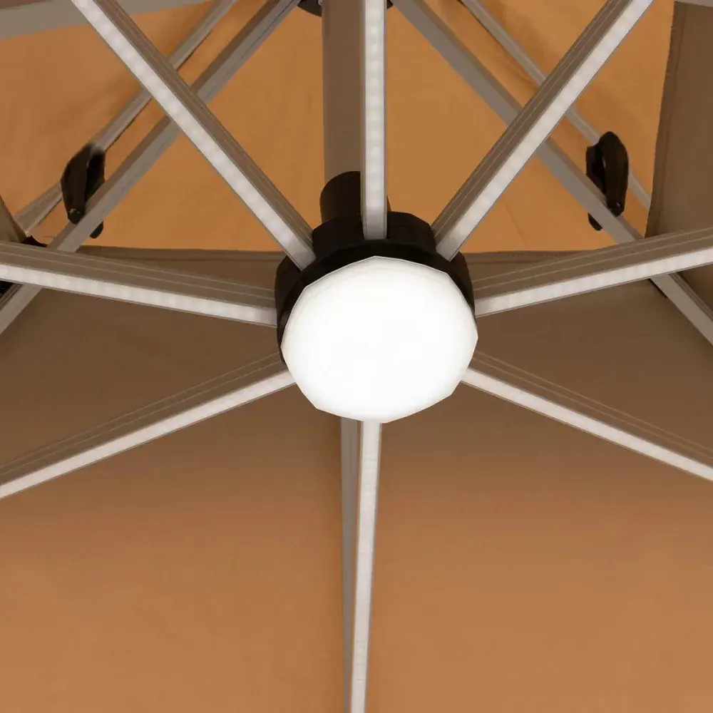 Ombrelone lateral com led 3X3 Kala — fotografia 10