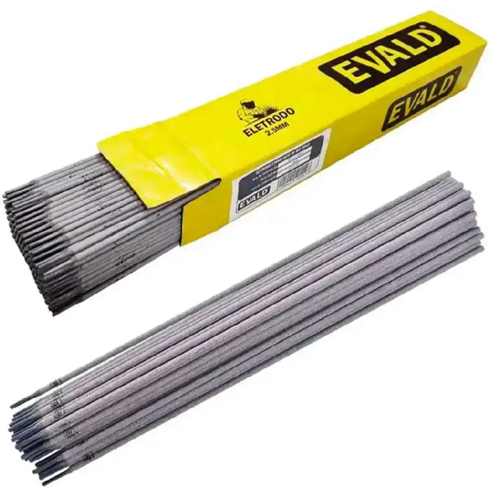 Eletrodo para soldagem 4MM 4 caixas de 5KG E7018-48 Evald — fotografia 3