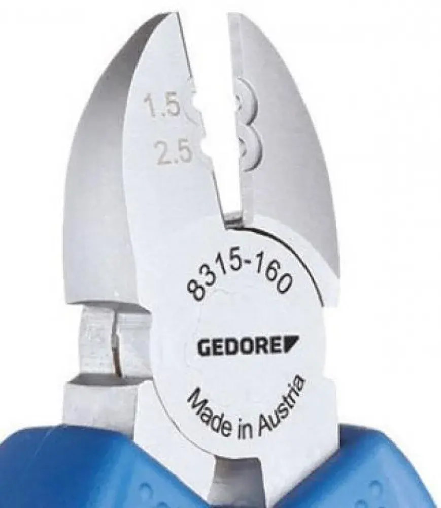 Alicate de corte diagonal para desencapar fios 6.1/2” Gedore — fotografia 2