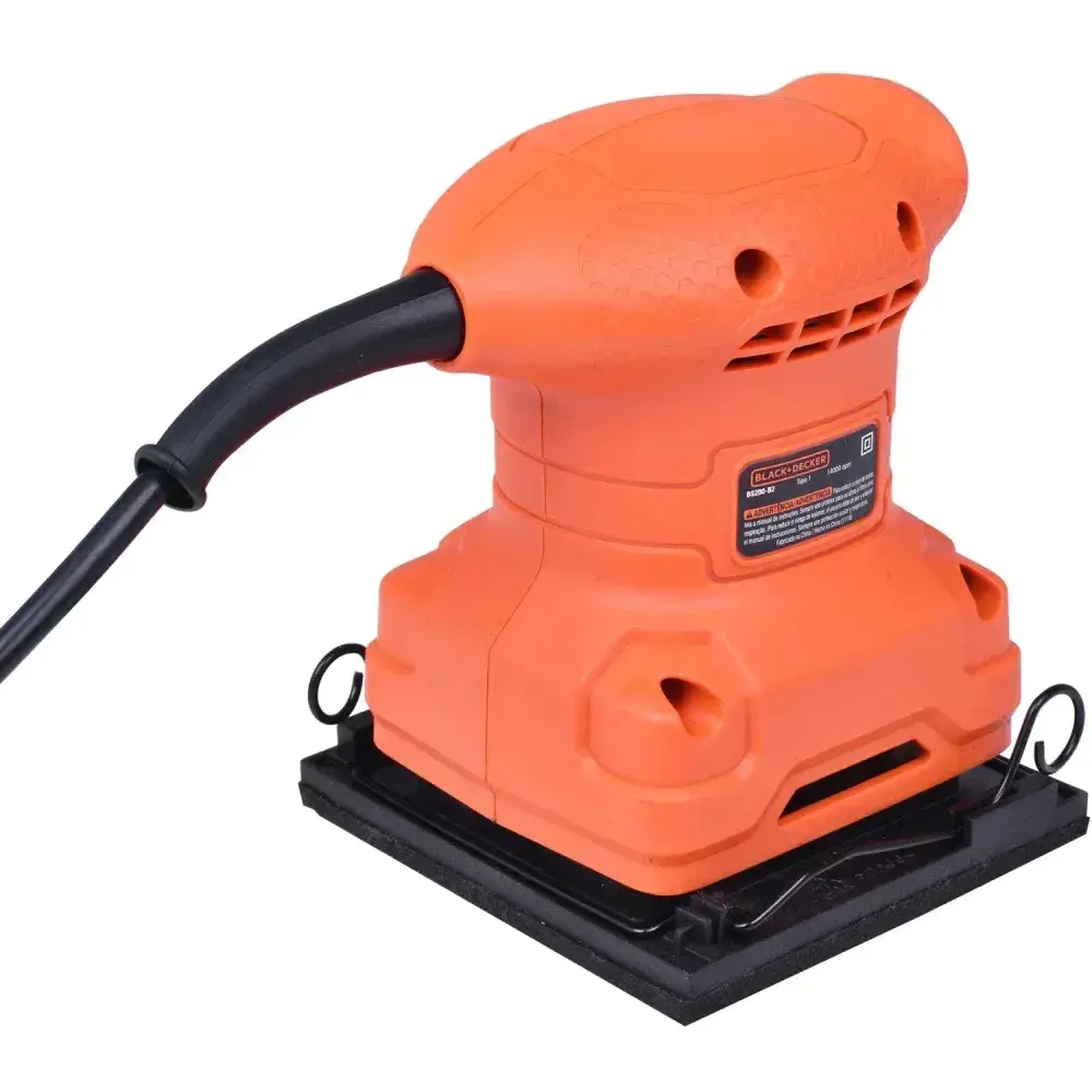 Lixadeira orbital folha de lixa 1/4” 200W 220V blackdecker Black & Decker — fotografia 8