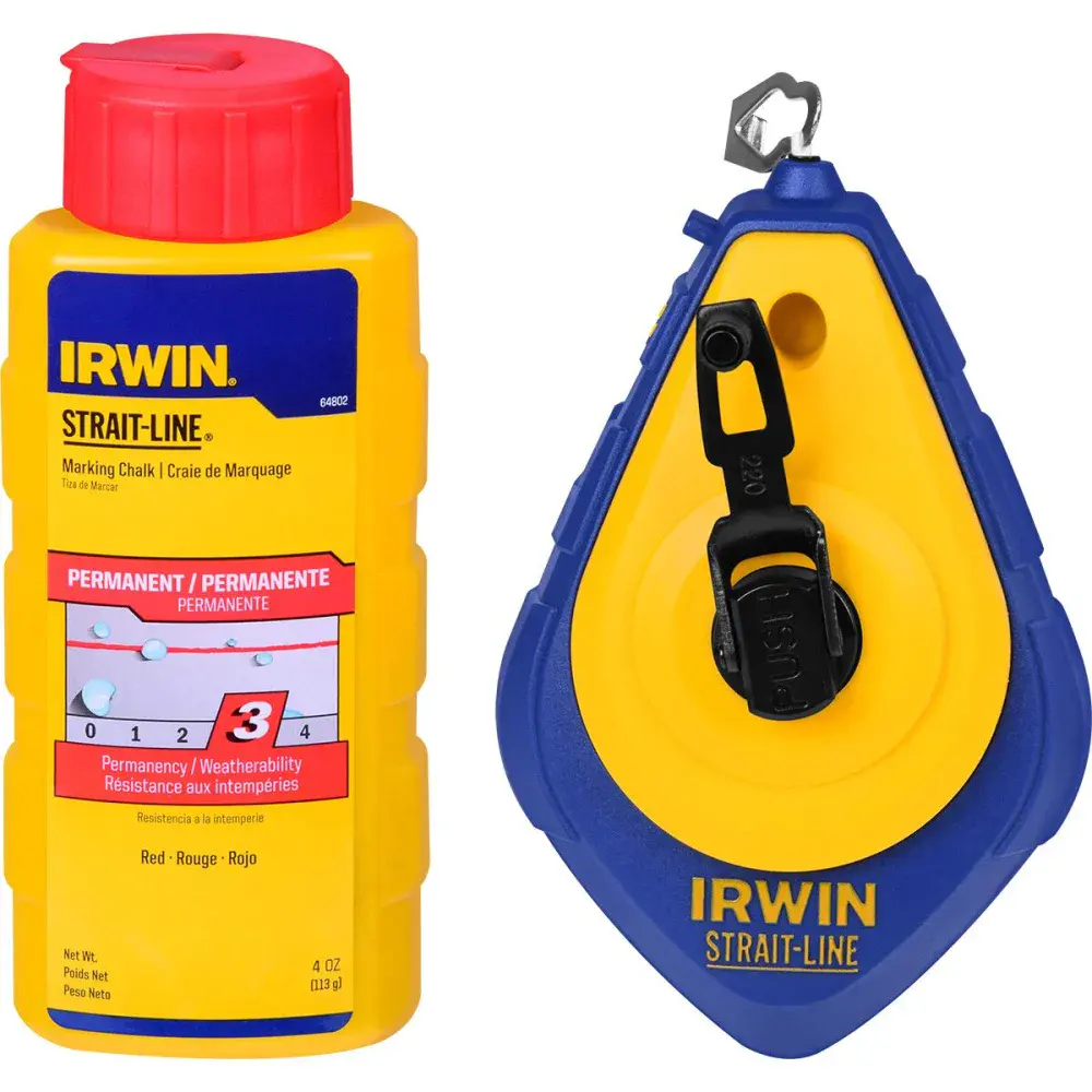 Combo giz de linha 30M vermelho Irwin — fotografia de referência
