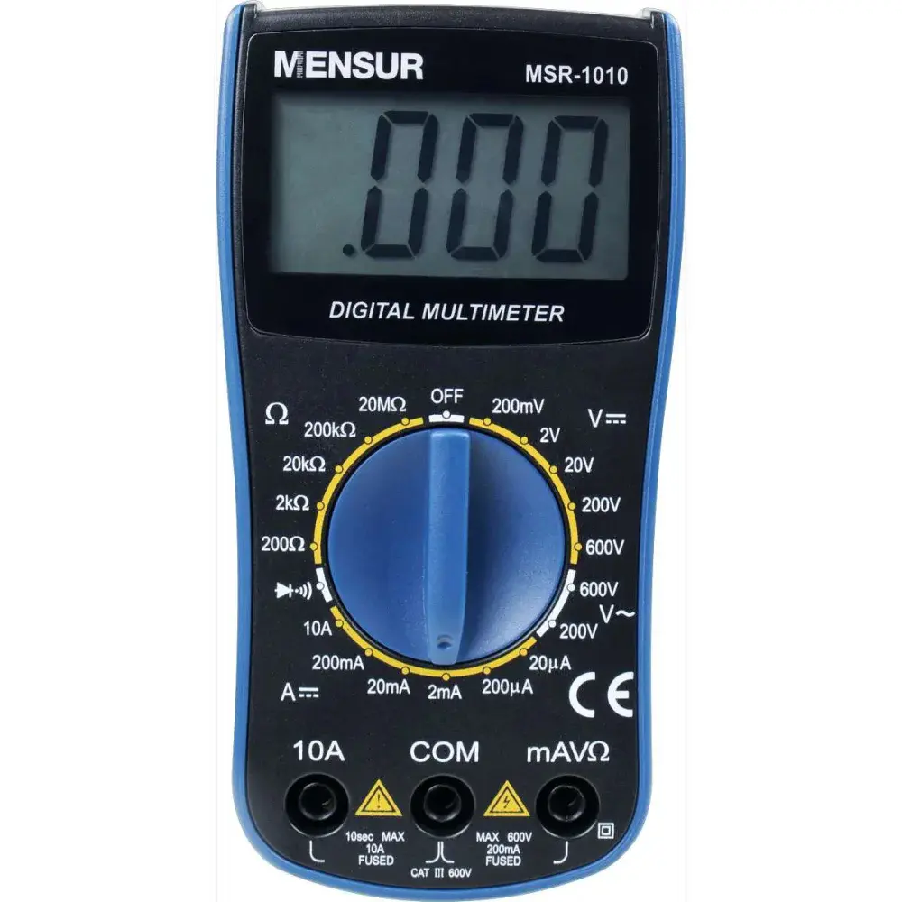 Multímetro digital MSR-1010 cat iii 600V da Mensur — fotografia 10